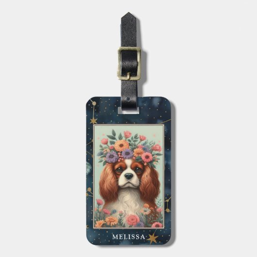 Cavalier King Charles Spaniel Gepäcktag Gepäckanhänger (Vorderseite vertikal)