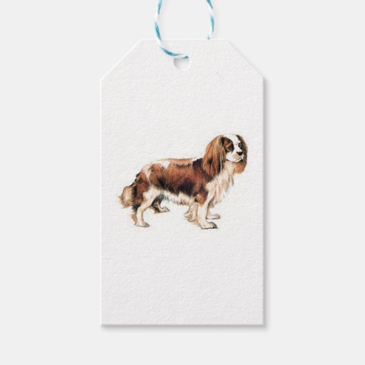 Cavalier King Charles Spaniel Geschenkanhänger (Vorderseite)