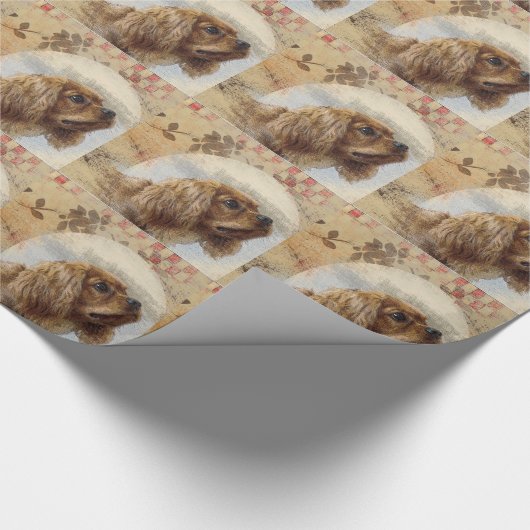 Cavalier King Charles Spaniel Geschenkpapier (Ecke)