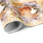 Cavalier King Charles Spaniel Geschenkpapier (Rolleneckpunkt)