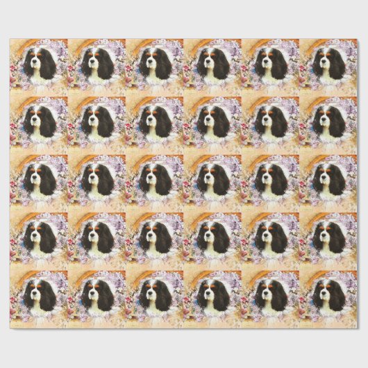 Cavalier King Charles Spaniel Geschenkpapier (Flach)