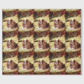 Cavalier King Charles Spaniel Geschenkpapier (Flach)