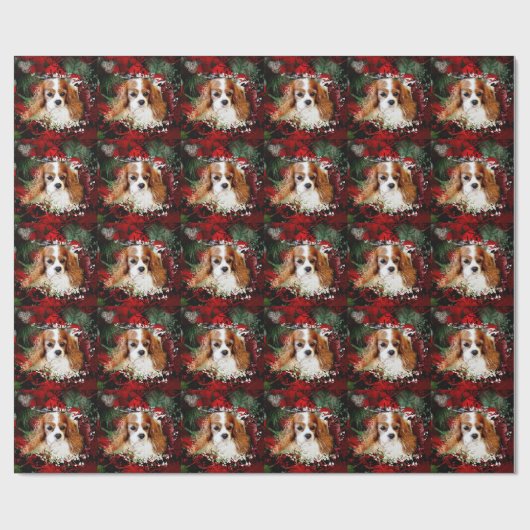 Cavalier King Charles Spaniel Geschenkpapier (Flach)