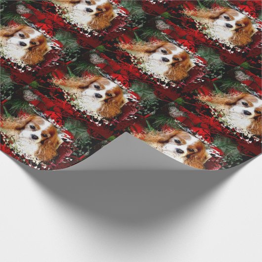 Cavalier King Charles Spaniel Geschenkpapier (Ecke)