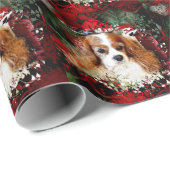 Cavalier King Charles Spaniel Geschenkpapier (Rolleneckpunkt)
