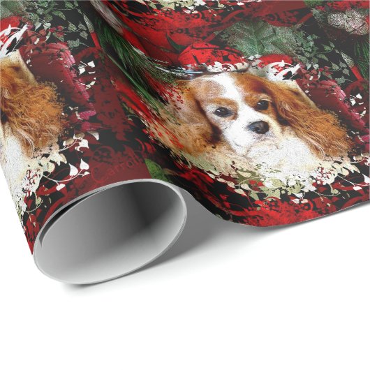 Cavalier King Charles Spaniel Geschenkpapier (Rolleneckpunkt)