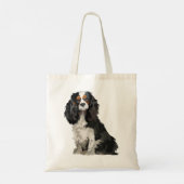 Cavalier King Charles Spaniel Gifts dog Pop art Tragetasche (Rückseite)