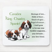 Cavalier King Charles Spaniel Gifts Mousepad (Vorne)