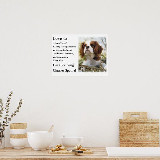 Cavalier King Charles Spaniel Gifts Poster (Küche)