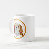 Cavalier King Charles Spaniel Gold Kaffeetasse (Vorderseite Links)