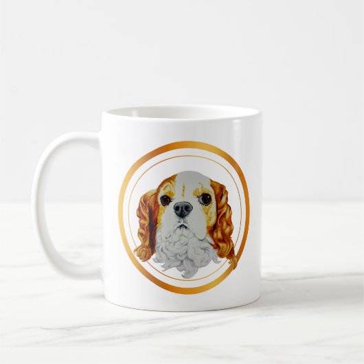 Cavalier King Charles Spaniel Gold Kaffeetasse (Links)