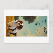 cavalier king charles spaniel halloween AI Postkarte (Vorderseite)