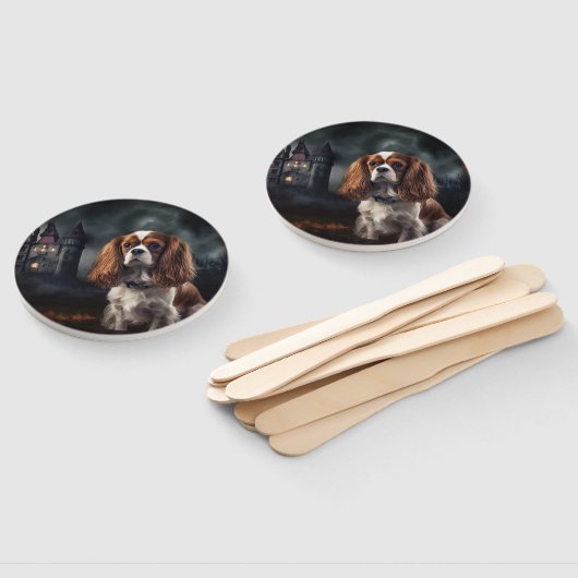 Cavalier King Charles Spaniel Halloween Beängstige Fächer (Non-assembled)