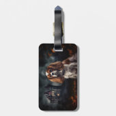 Cavalier King Charles Spaniel Halloween Beängstige Gepäckanhänger (Rückseite vertikal)