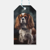 Cavalier King Charles Spaniel Halloween Beängstige Geschenkanhänger (Rückseite)