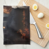 Cavalier King Charles Spaniel Halloween Beängstige Geschirrtuch (Viertel Falte)