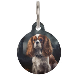 Cavalier King Charles Spaniel Halloween Beängstige Haustiermarke
