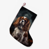 Cavalier King Charles Spaniel Halloween Beängstige Kleiner Weihnachtsstrumpf (Vorderansicht (hängend))