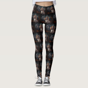 Cavalier King Charles Spaniel Halloween Beängstige Leggings