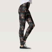 Cavalier King Charles Spaniel Halloween Beängstige Leggings (Rechts)
