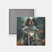 Cavalier King Charles Spaniel Halloween Beängstige Magnet (Vorderseite/Rückseite)