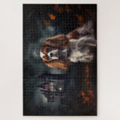 Cavalier King Charles Spaniel Halloween Beängstige Puzzle (Vertikal)
