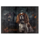 Cavalier King Charles Spaniel Halloween Beängstige Schneidebrett (Vorderseite)