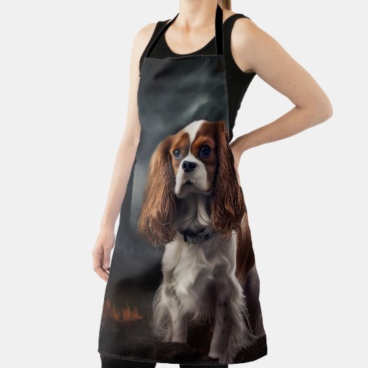 Cavalier King Charles Spaniel Halloween Beängstige Schürze (InSitu)