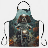 Cavalier King Charles Spaniel Halloween Beängstige Schürze (Vorderseite)