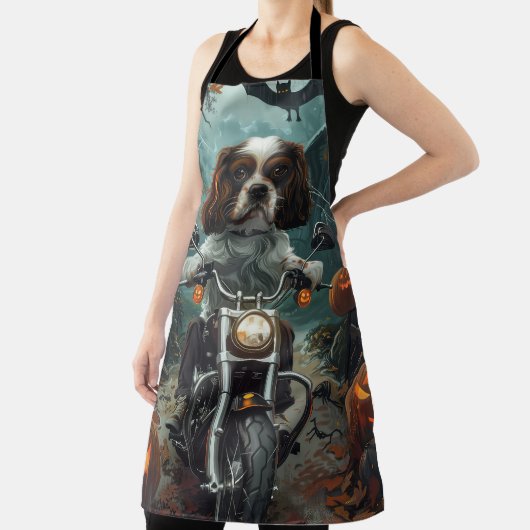 Cavalier King Charles Spaniel Halloween Beängstige Schürze (InSitu)