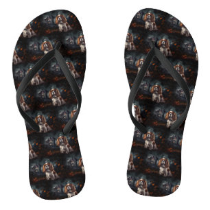Cavalier King Charles Spaniel Halloween Gruselig Badesandalen
