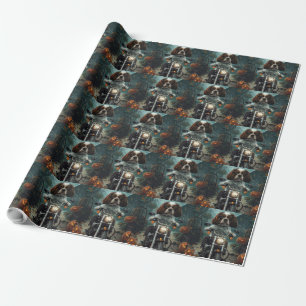 Cavalier King Charles Spaniel Halloween Gruselig Geschenkpapier