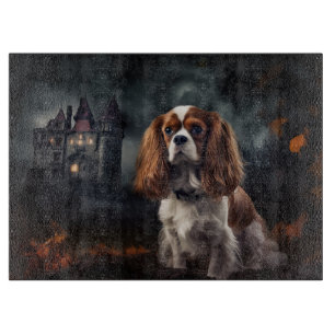Cavalier King Charles Spaniel Halloween Gruselig Schneidebrett