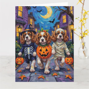 Cavalier King Charles Spaniel Halloween-Kostüme Karte
