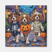 Cavalier King Charles Spaniel Halloween-Kostüme Magnet (Vorne)