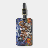 Cavalier King Charles Spaniel Halloween Spooky Gepäckanhänger (Vorderseite vertikal)