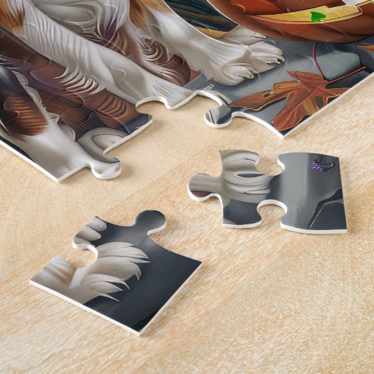 Cavalier King Charles Spaniel Halloween Spooky Puzzle (Seite)