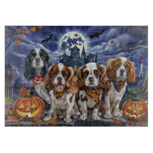 Cavalier King Charles Spaniel Halloween Spooky Schneidebrett