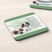 Cavalier King Charles Spaniel Heritage of Liebe Untersetzer (Linke Seite)