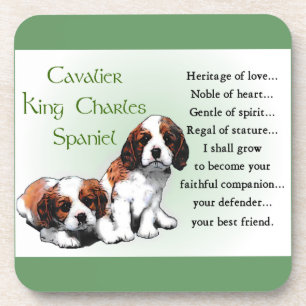 Cavalier King Charles Spaniel Heritage of Liebe Untersetzer