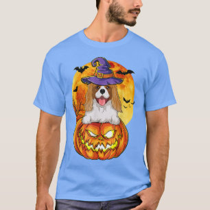 Cavalier King Charles Spaniel Hexch Pumpkin Hallow T-Shirt
