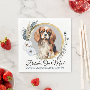 Cavalier King Charles Spaniel Hochzeitsservietten Serviette