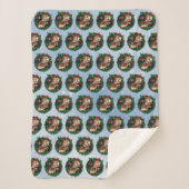 Cavalier King Charles Spaniel Holiday Blanket Sherpadecke (Vorderseite)