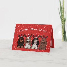 Cavalier King Charles Spaniel Holiday Card Feiertagskarte