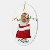 Cavalier King Charles Spaniel Holiday Gift Bag Cer Keramik Ornament (Links)