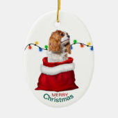 Cavalier King Charles Spaniel Holiday Gift Bag Cer Keramik Ornament (Vorne)