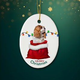Cavalier King Charles Spaniel Holiday Gift Bag Cer Keramik Ornament