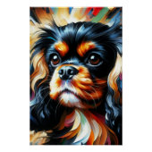 Cavalier King Charles Spaniel Hund Acryl Druck (Vorderseite)