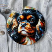 Cavalier King Charles Spaniel Hund Acryl Druck Button (Beispiel)