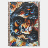 Cavalier King Charles Spaniel Hund Acryl Druck Decke (Vorderseite Vertikal)